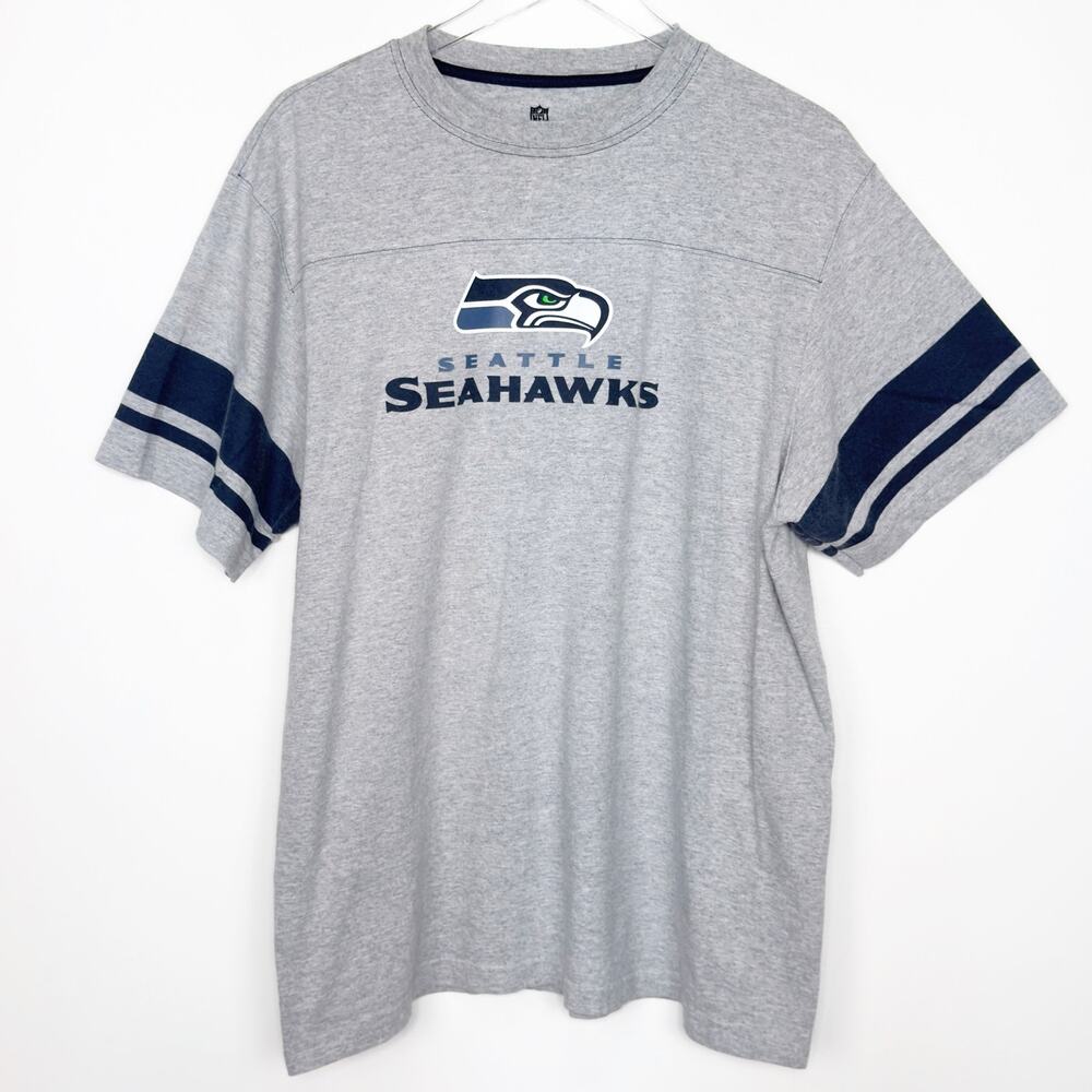 NFL Seattle Seahawks Gray Graphic T-shirt Tee XL